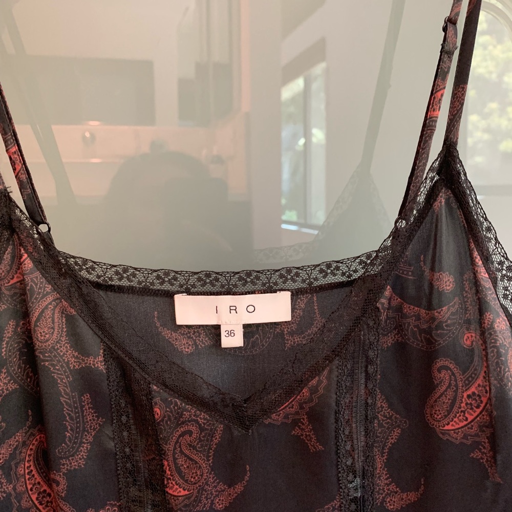 IRO silk midi dress